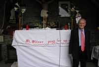Joe Sands at the Mass in honour of St. Oliver, Ballybarrack