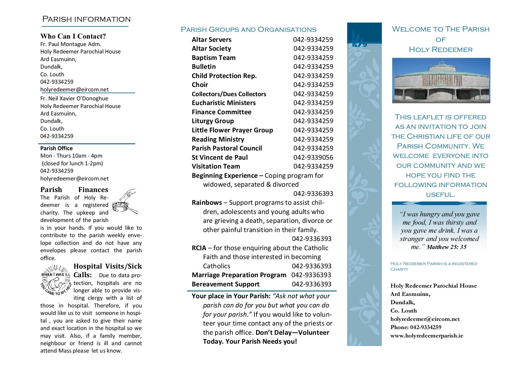 Parish Leaflet